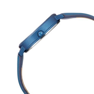 Poze by Sonata Quartz Analog Blue Dial PU Leather Strap Watch for Women