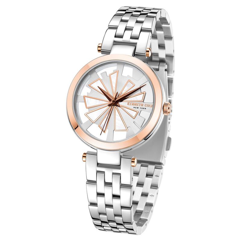 Kenneth Cole Quartz Analog White Dial Stainless Steel Strap Watch for Women - image number 1