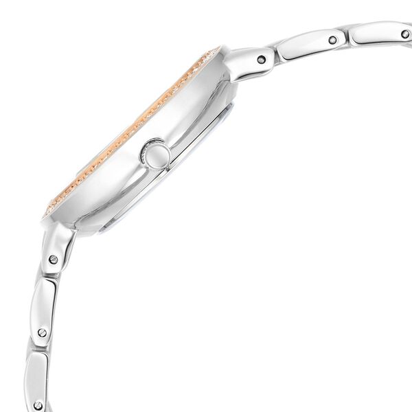 Titan Raga Showstopper Quartz Analog Silver Round Dial Two Toned Metal Strap Watch For Women - image number 3