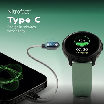 Fastrack Jupiter R3 Smartwatch with 1.38" TFT 2.5D Display ,Push Button Interaction, HRM,SpO2 & Sleep Tracking