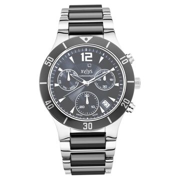 Xylys Swiss Analog Stainless Steel Black Dial Watch for Men