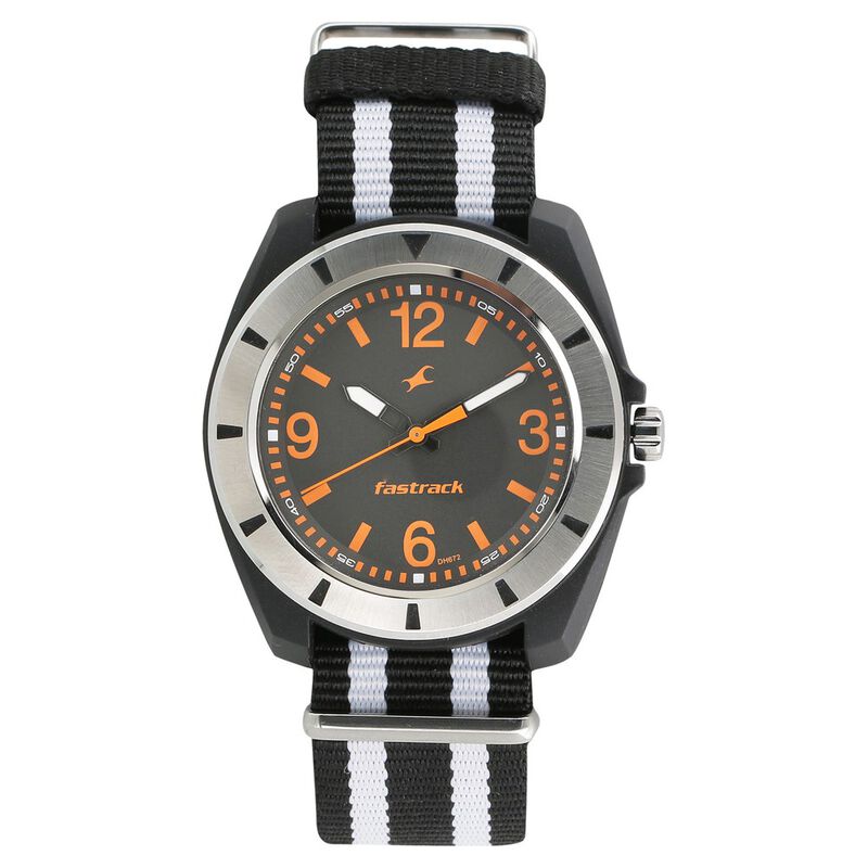 Fastrack Trendies Quartz Analog Grey Dial Plastic Strap Watch for Guys - image number 0