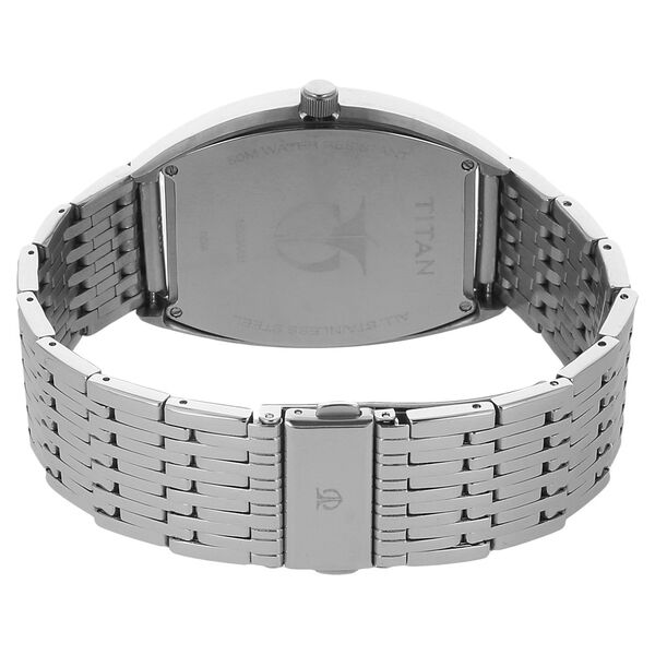 Titan Dual Time Anthracite Dial Stainless Steel Strap watch for Men - image number 3