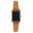 Titan Edge Black Dial Women Watch With Leather Strap