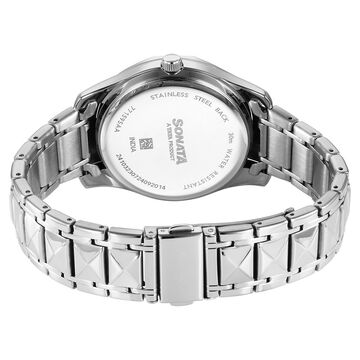 Sonata Wedding Quartz Analog Blue Dial Stainless Steel Strap Watch For Men