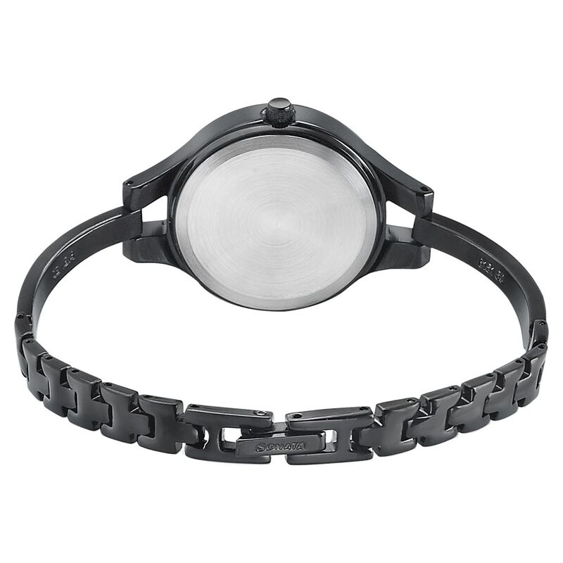 Sonata Onyx Mother of Pearl Dial Women Watch With Stainless Steel Strap - image number 3