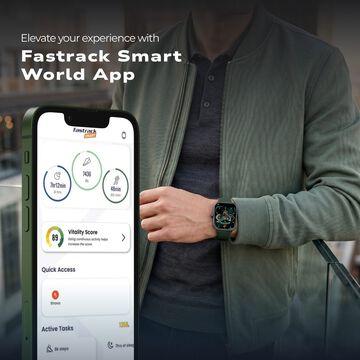 Fastrack Revoltt FS3 Smartwatch with 2.01" TFT Display,Push Button Interactions, HRM, SpO2, Sleep, Rotary Crown