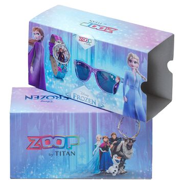 Zoop Elsa Combo Quartz Analog Multicoloured Dial Two Toned PU Leather Strap Watch For Kids