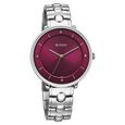 Titan Workwear Quartz Analog Maroon Dial Silver Colour Metal Strap Watch For Women - image number 1