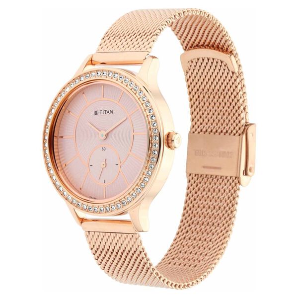 Titan Sparkle Quartz Analog Metal Strap Watch for Women - image number 1
