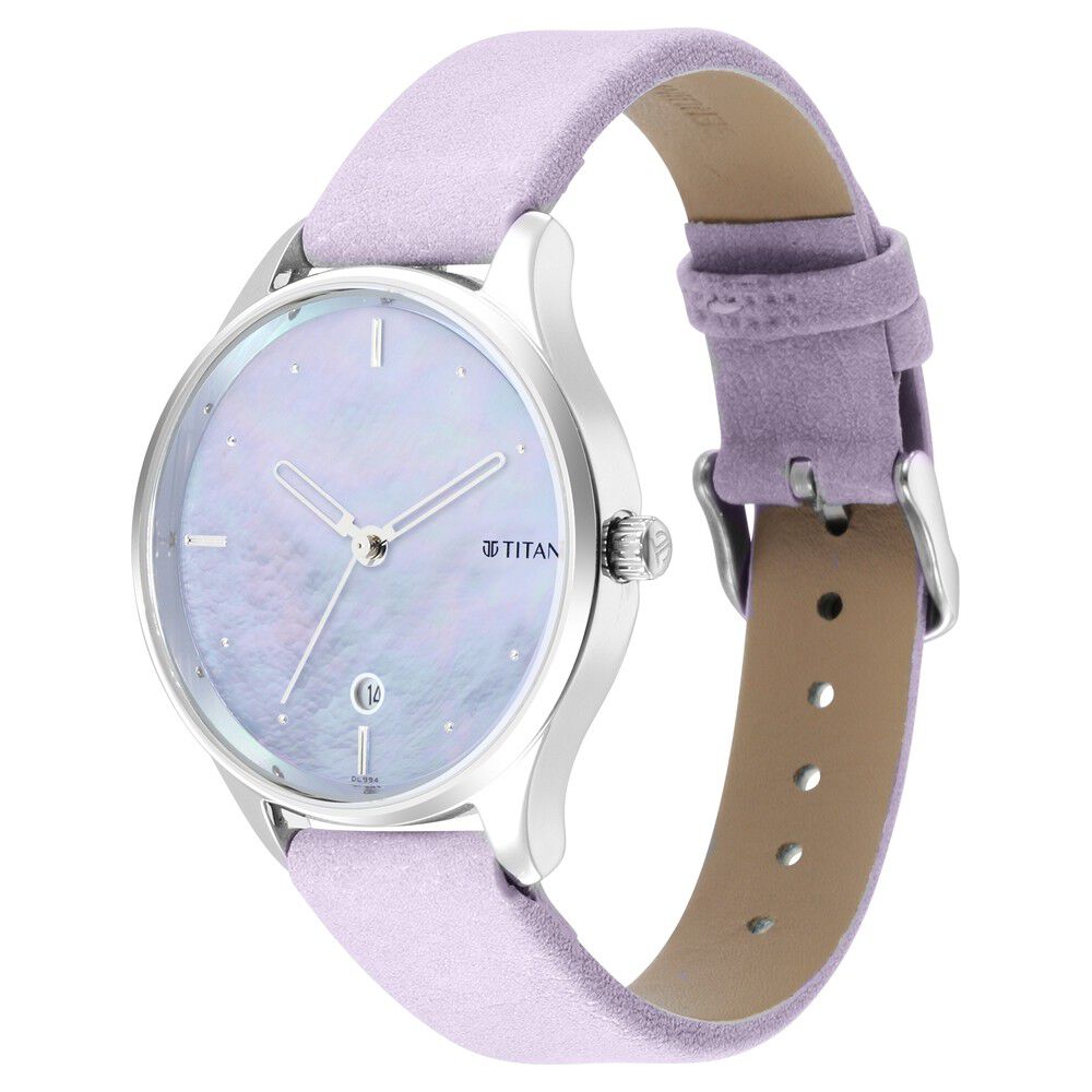 Buy Online Titan Pastel Dreams Mother Of Pearl Dial Analog Leather