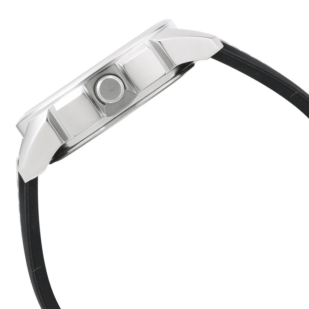Loopholes black dial leather strap watch on sale