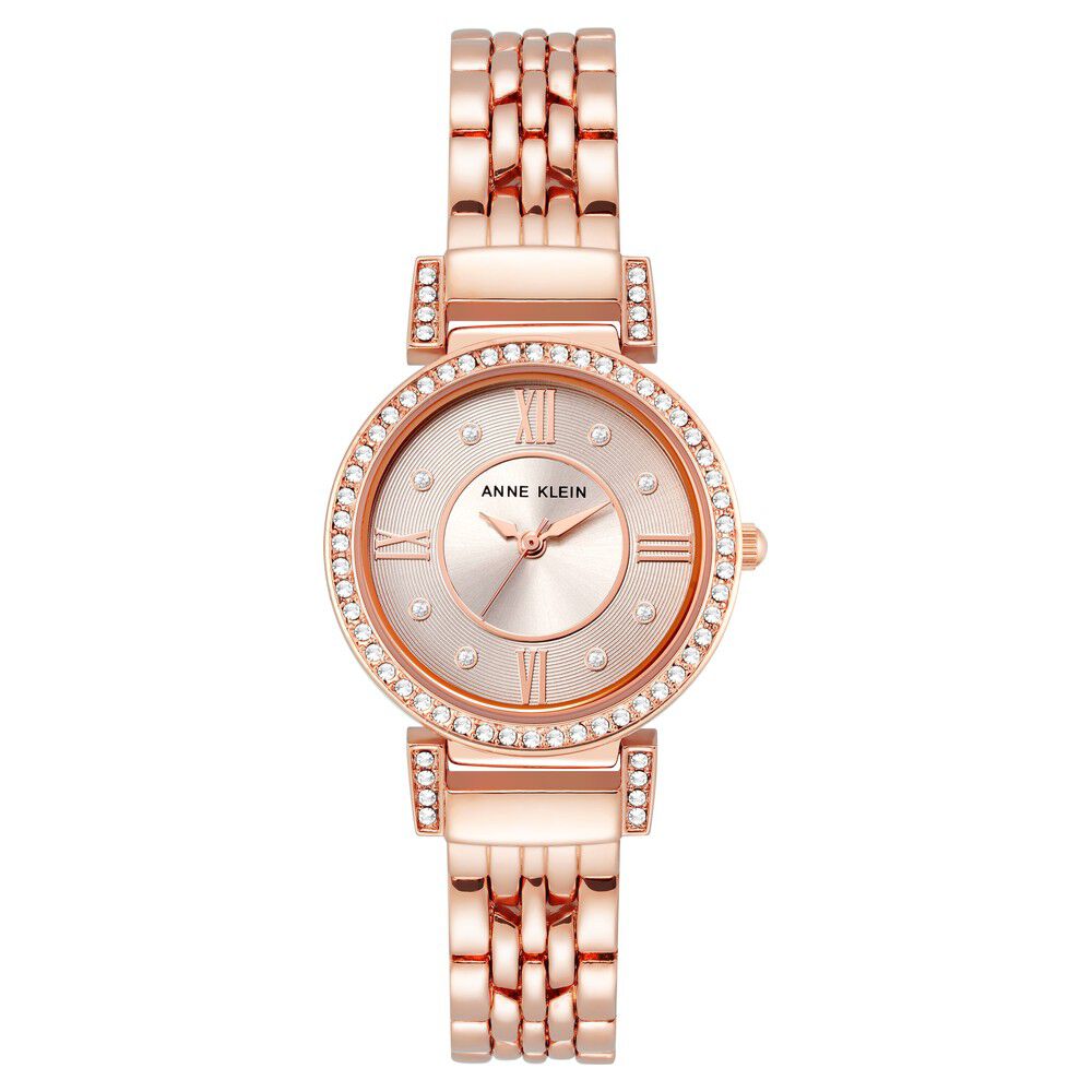 Buy Online Anne Klein Quartz Analog Rose Gold Dial Metal Strap
