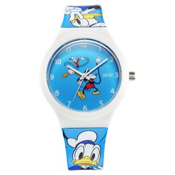 Zoop By Titan Disney Interchangeable Quartz Analog Blue Dial Plastic Strap Watch For Kids