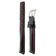20 mm Black Genuine Leather Straps for Men - image number 2