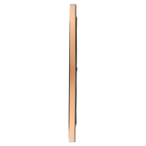 Sunray Finish Slim Wall Clock in Rose Gold - 36 cm x 36 cm (Medium) - image number 5