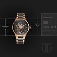 Titan Ceramic Fusion Automatic Black Dial Rose Gold Dual-Toned Stainless Steel Bracelet Watch for Men - image number 2