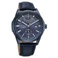 Titan Aion Concealed Automatic Analog with Power Reserve Indicator and Blue Dial Blue Leather Strap Watch for Men - image number 1