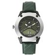 Fastrack Loopholes Quartz Analog Green Dial Leather Strap Watch for Guys - image number 0