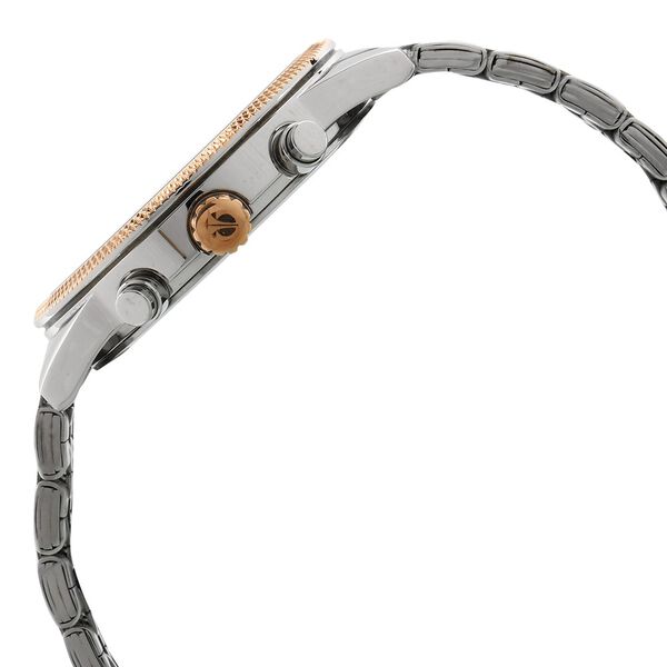 Titan Men's Metropolitan Luxe: Multifunction White Dial with Two-Tone Stainless Steel Bracelet Watch - image number 2