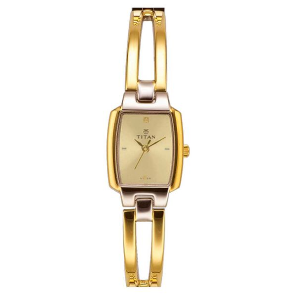 Titan Quartz Analog Champagne Dial Watch for Women - image number 0