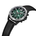 Police Quartz Multifunction Green Dial Black Leather Strap Watch for Men - image number 1