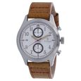 Titan Quartz Chronograph Silver Dial Leather Strap Watch for Men - image number 0
