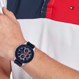Tommy Hilfiger Quartz Multifunction Blue dial Silicone Strap Watch for Men - image number 3