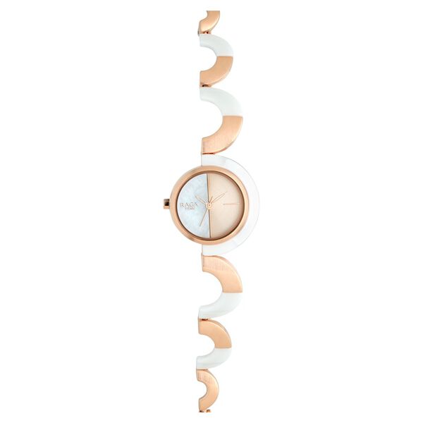 Titan Raga Facets Mother of Pearl Dial Women Watch With Stainless Steel Strap - image number 0
