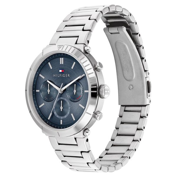 Buy Online Tommy Hilfiger Quartz Multifunction Blue Dial Stainless ...