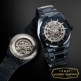 Titan Nexus Skeletal Automatic Analog with Brown Dial Brown Stainless Steel Strap Watch for Men