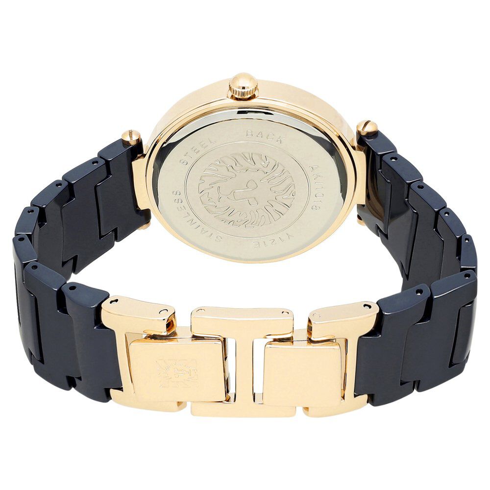Buy Online Anne Klein Quartz Analog Blue Dial Ceramic Strap Watch