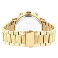 Tommy Hilfiger Multifunction Black Round Dial Golden Stainless Steel Strap Watch For Men - image number 2