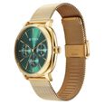 Titan Classique Suave Quartz Green Dial Golden Stainless Steel Mesh Strap Watch for Men - image number 2