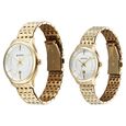 Titan Modern Bandhan Pair Analog with White Dial Yellow Gold Stainless Steel Strap Watch for Couples - image number 2