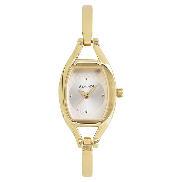 Sonata Pankh Silver Dial Women Watch With Metal Strap - image number 0