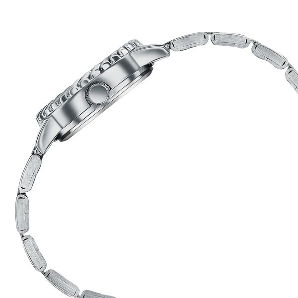 Poze By Sonata Quartz Analog White Mother of Pearl Dial Silver Metal Strap Watch For Women - image number 5