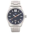 Titan Stainless Steel Analog with Date Brown Leather Strap watch for Men