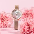 Sonata Poze Quartz Analog Silver Dial Metal Strap Watch For Women