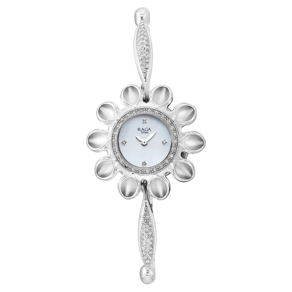 Titan raga silver watch price new arrivals