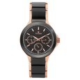Titan Ceramics Black Dial Quartz Multifunction Stainless Steel and Ceramic Strap watch for Men