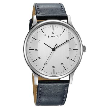 Sonata Quartz Analog Silver Dial Watch for Men