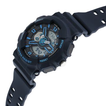 Sonata SF Dreamer Series Quartz Digital Analog Digital Blue Plastic Strap for Men