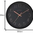 Titan Classic Black Wall Clock with Silent Sweep Technology - 30.8 cm x 30.8 cm (Medium) - image number 5