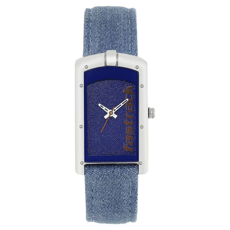 Fastrack Denim Quartz Analog Blue Dial Denim Strap Watch for Girls