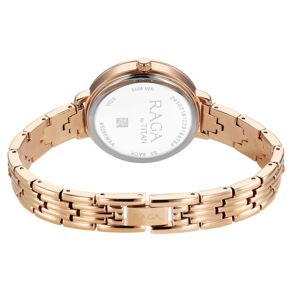 Titan Raga Showstopper Quartz Analog Pink Dial Metal Strap Watch for Women - image number 4