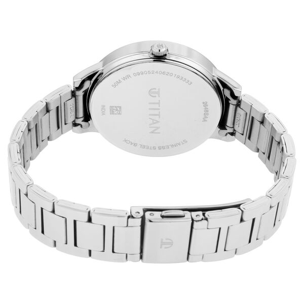 Titan Women's Precision Simplicity Watch: Black Gradient Dial with Metal Strap - image number 4