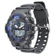 SF Quartz Analog Digital Black Dial Plastic Strap Watch for Men - image number 1