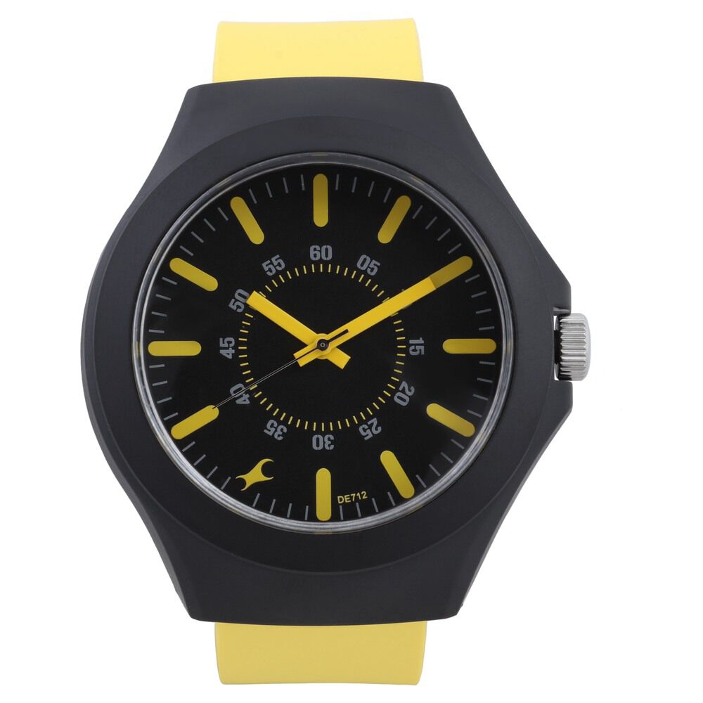 Fastrack yellow black watch store