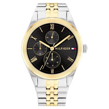 Tommy Hilfiger Quartz Analog with Date Black Dial Stainless Steel Strap Watch for Women